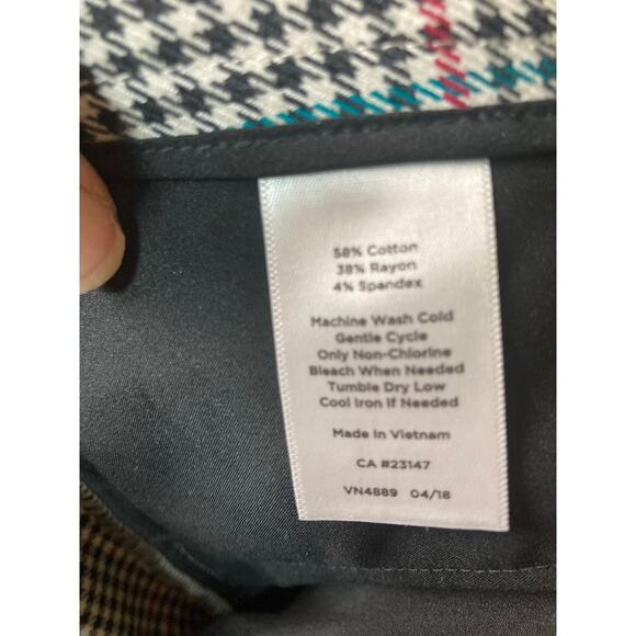 NWOT Talbots Hampshire Ankle Pants Houndstooth Size 14 - Picture 4 of 10
